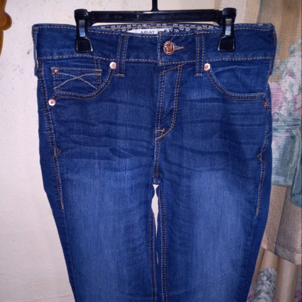 Size 28R Blue ARIAT REAL DENIM Boot Cut Jeans